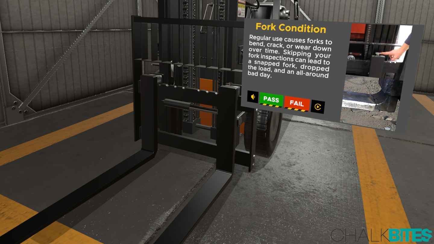 Oculus Quest 游戏《叉车驾驶模拟器》Chalkbites Forklift Simulator