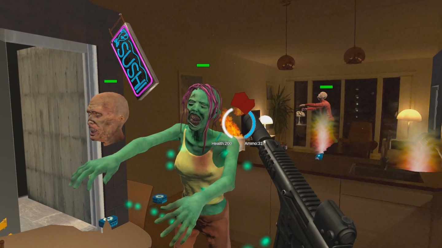 Oculus Quest 游戏《真实僵尸》Zombie Reality
