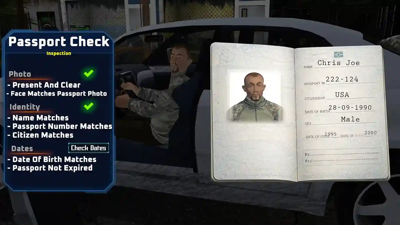 Meta Quest 游戏《边境巡查：检查站管控》Border Patrol Checkpoint Control