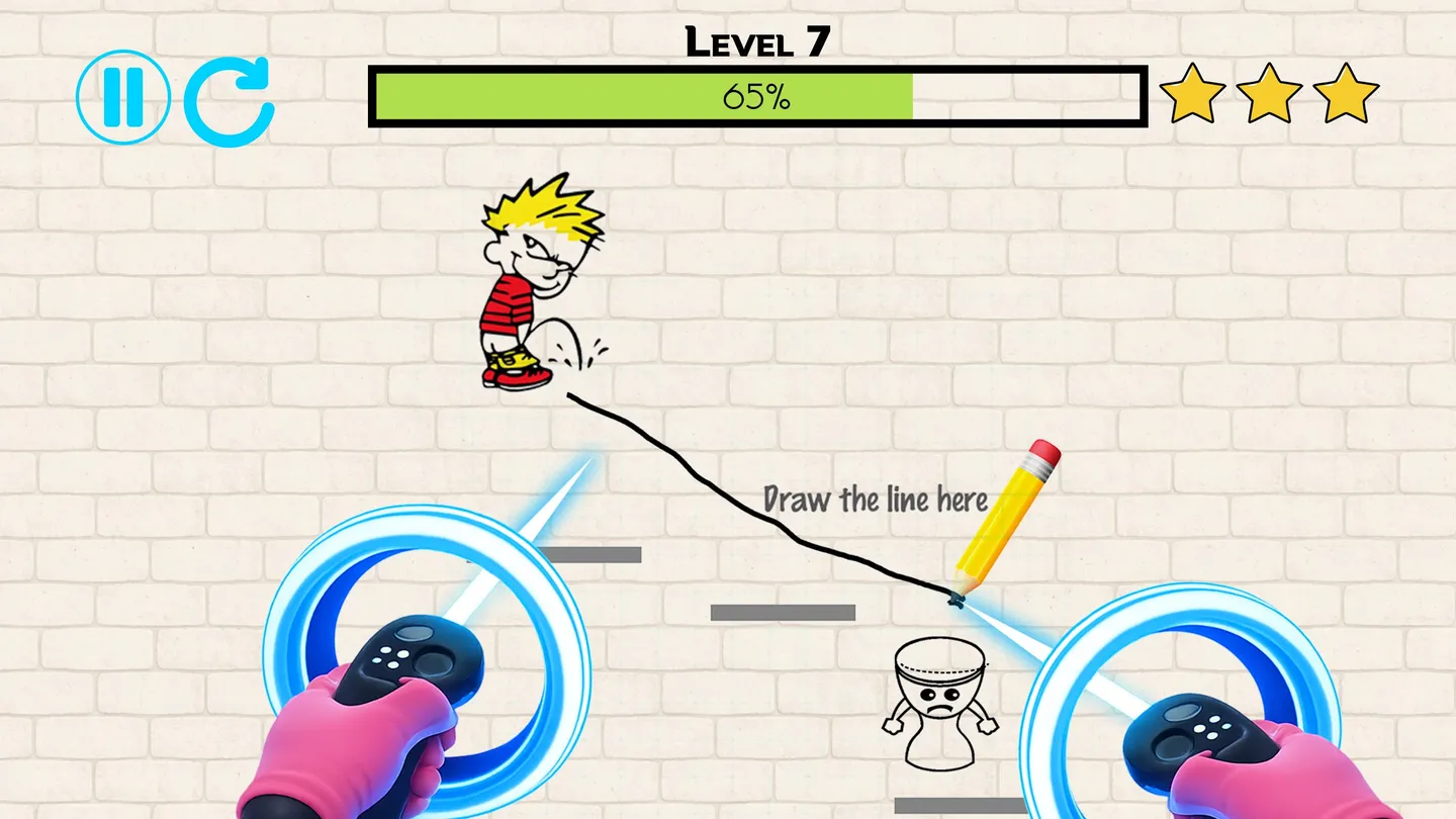 Meta Quest 游戏《快乐小便时间：VR脑力拼图》Happy Pee Time: VR Brain Puzzle