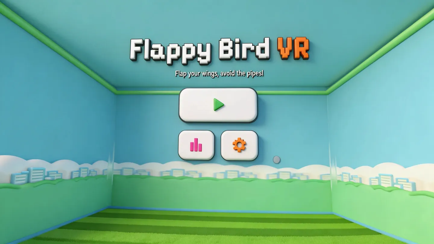 Meta Quest 游戏《像素小鸟 多人版》Flappy Bird VR - MULTIPLAYER IS HERE