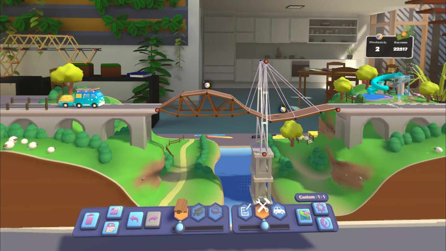 Meta Quest 游戏《桥梁建造者工作室》Bridge Constructor Studio