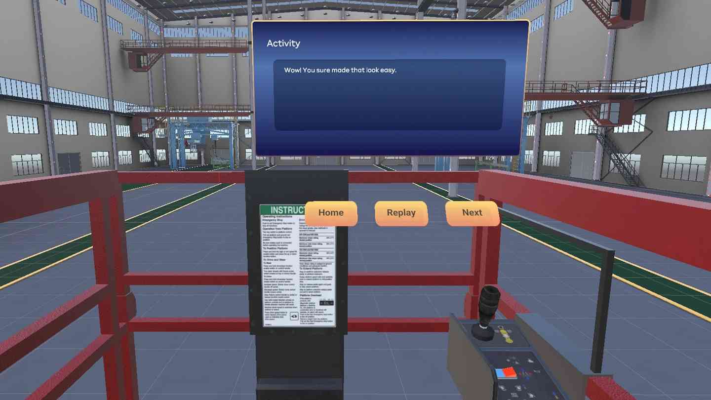 Meta Quest 游戏《剪叉式升降机的安全和操作》Scissor Lift Safety and Operation