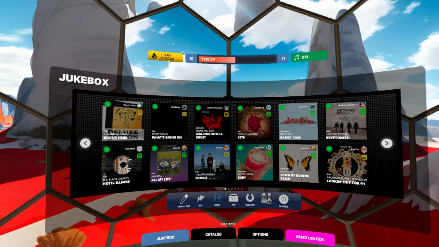 Oculus Quest 游戏《实现音乐：歌唱》Realize Music Sing