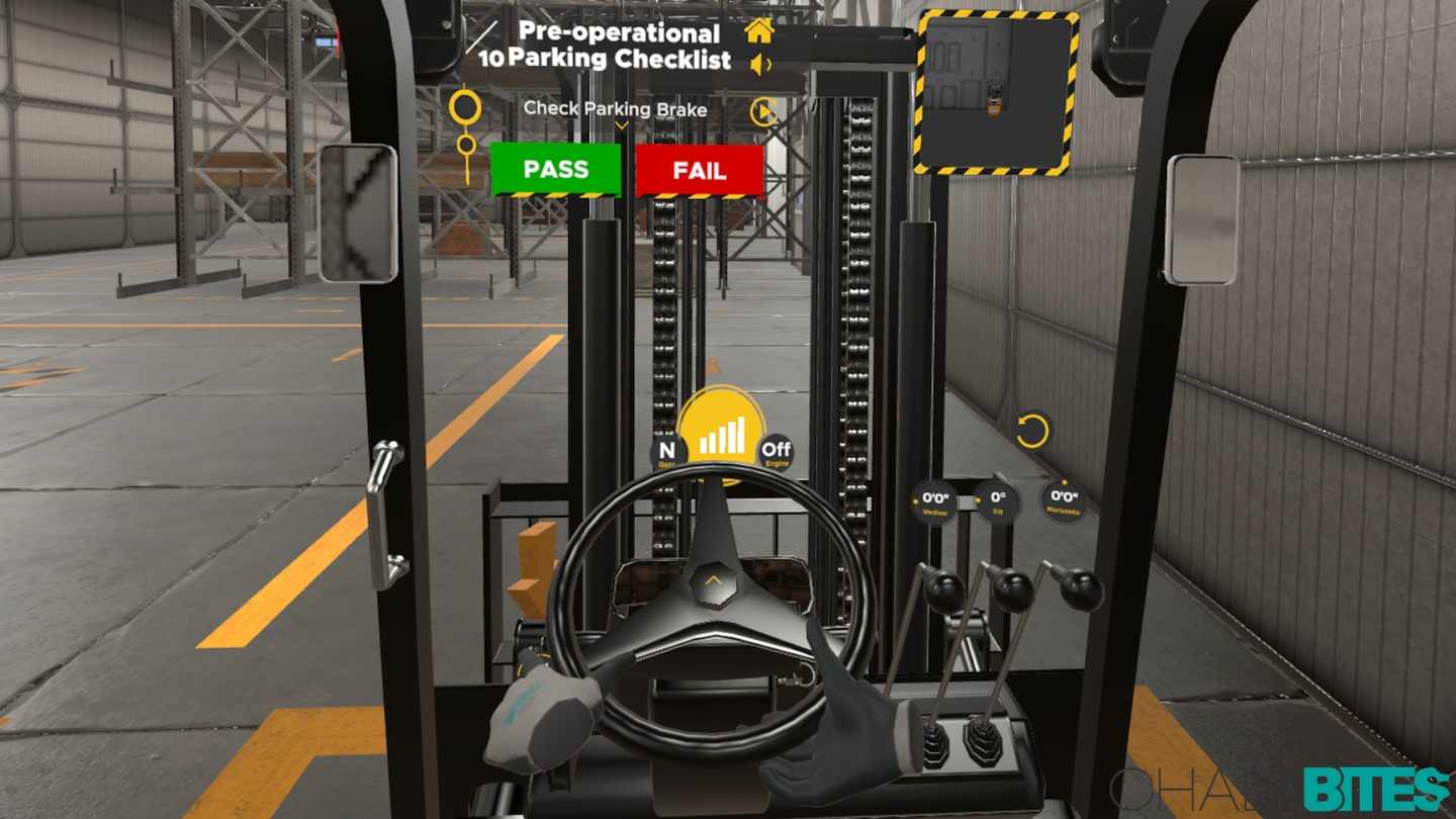 Oculus Quest 游戏《叉车驾驶模拟器》Chalkbites Forklift Simulator