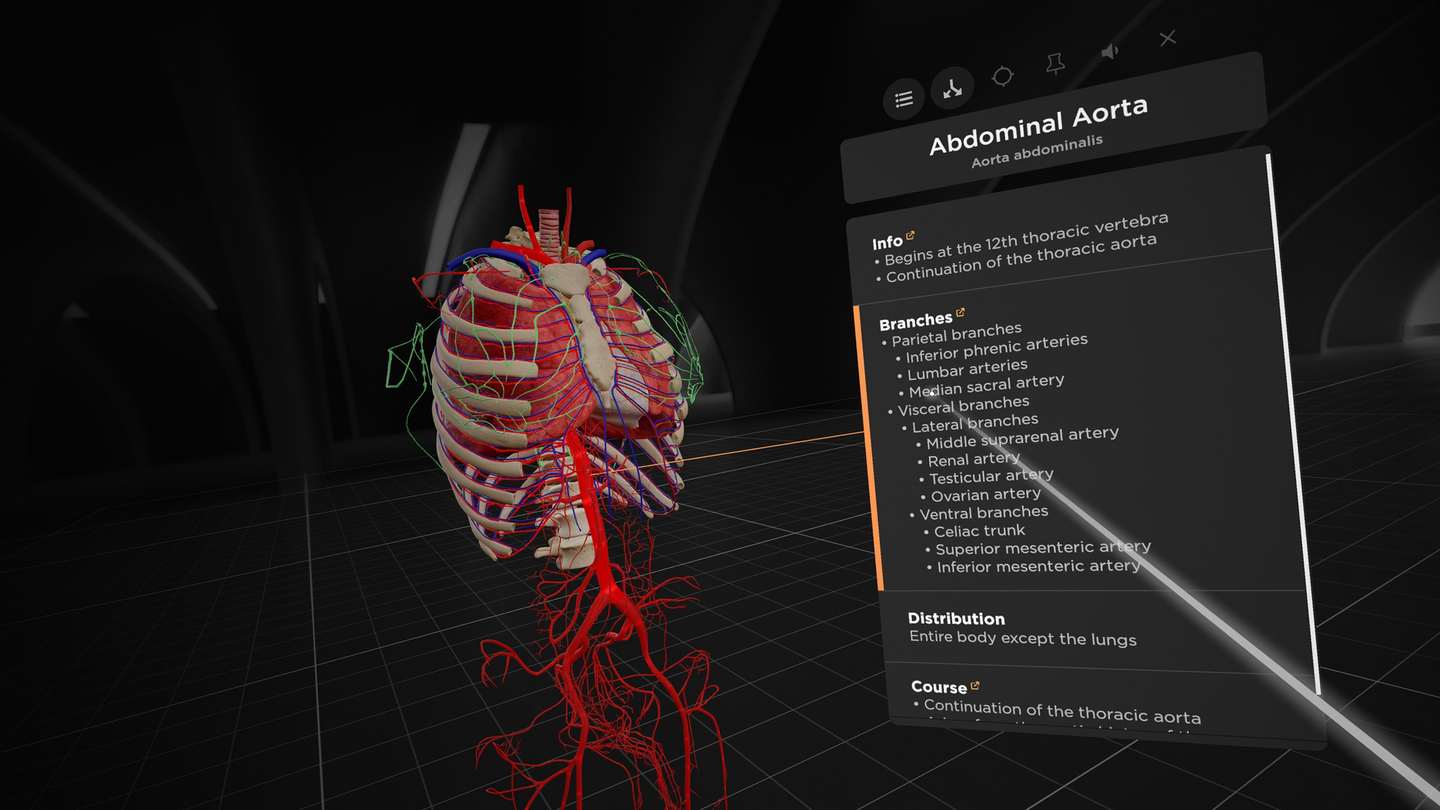 Oculus Quest 游戏《解剖学和医学教育》BodyMap for Anatomy and Medical Education