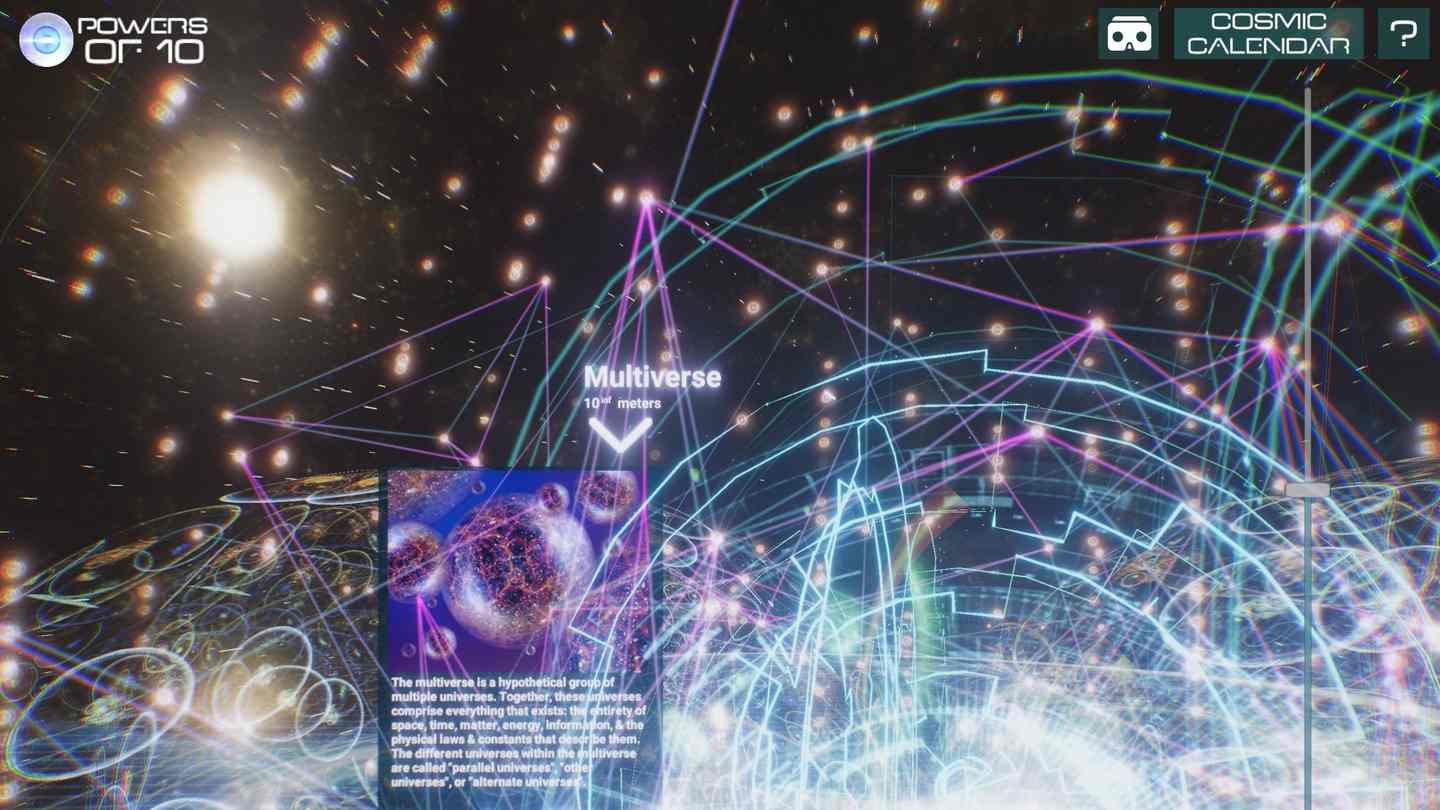 Oculus Quest 游戏《宇宙模拟》Powers of 10 : Universe Simulation