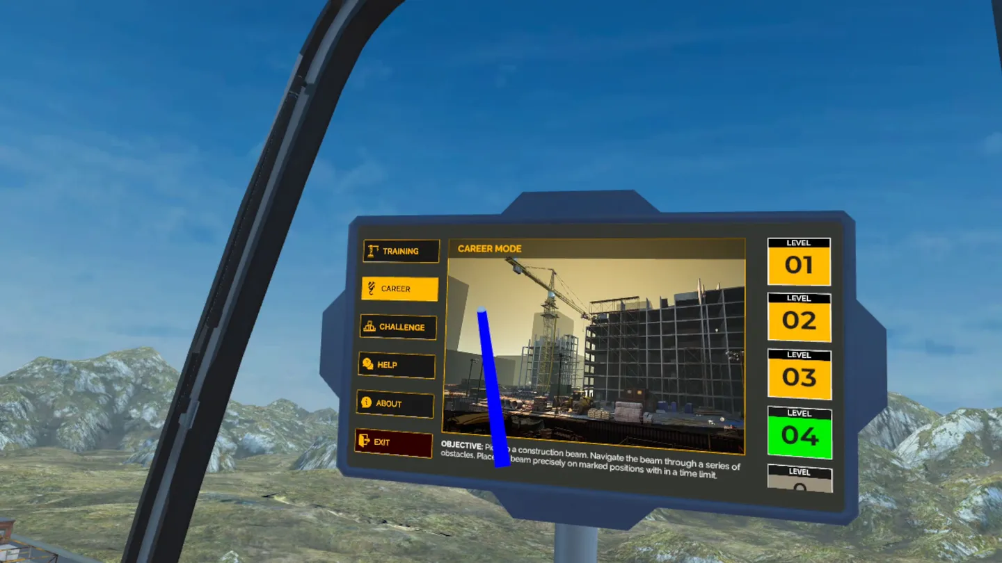 Meta Quest 游戏《塔式起重机模拟器》Tower Crane Simulator