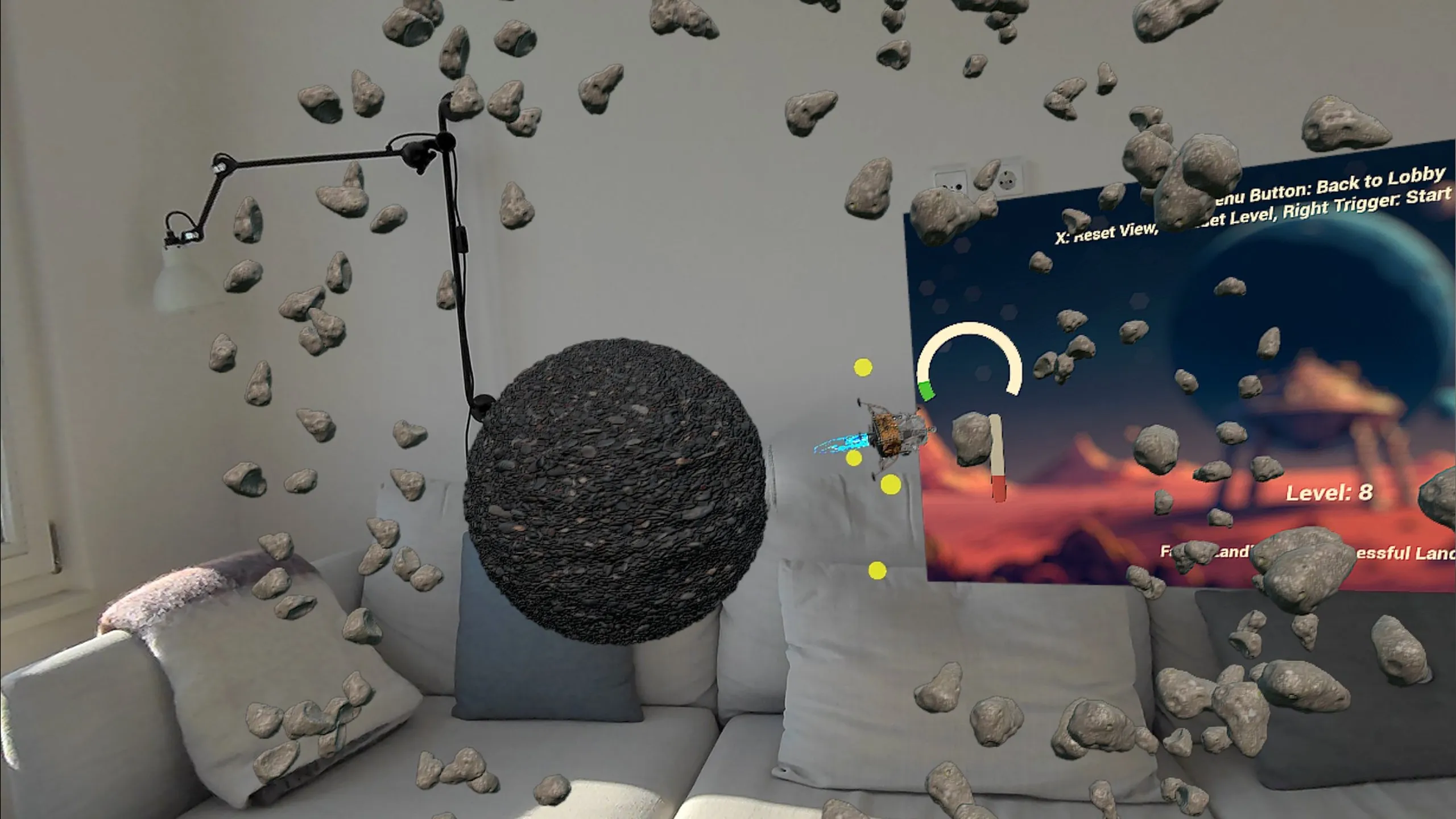 Meta Quest 游戏《行星着陆器》Planet Lander