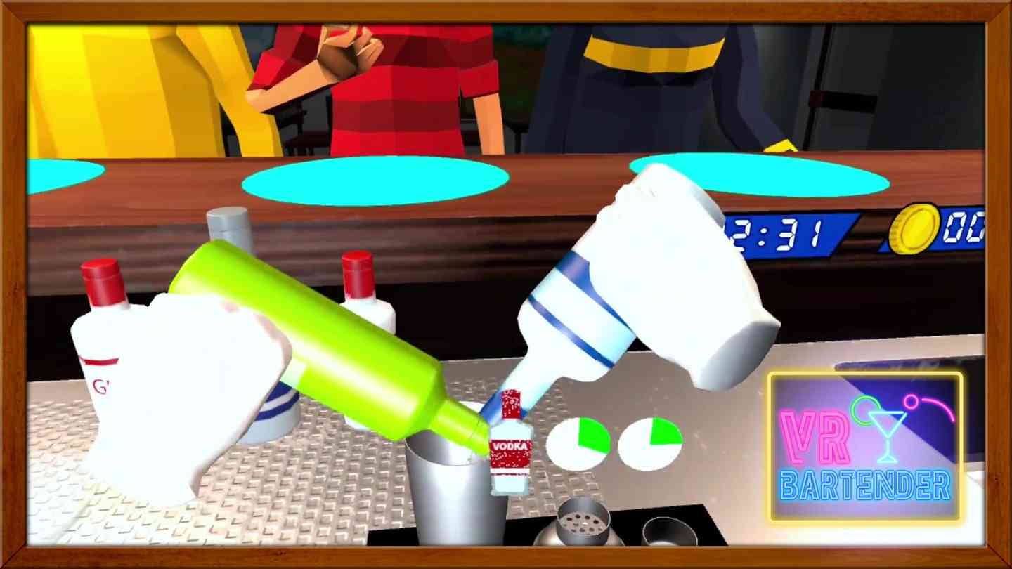 Meta Quest 游戏《滑雪板》VR BARTENDER