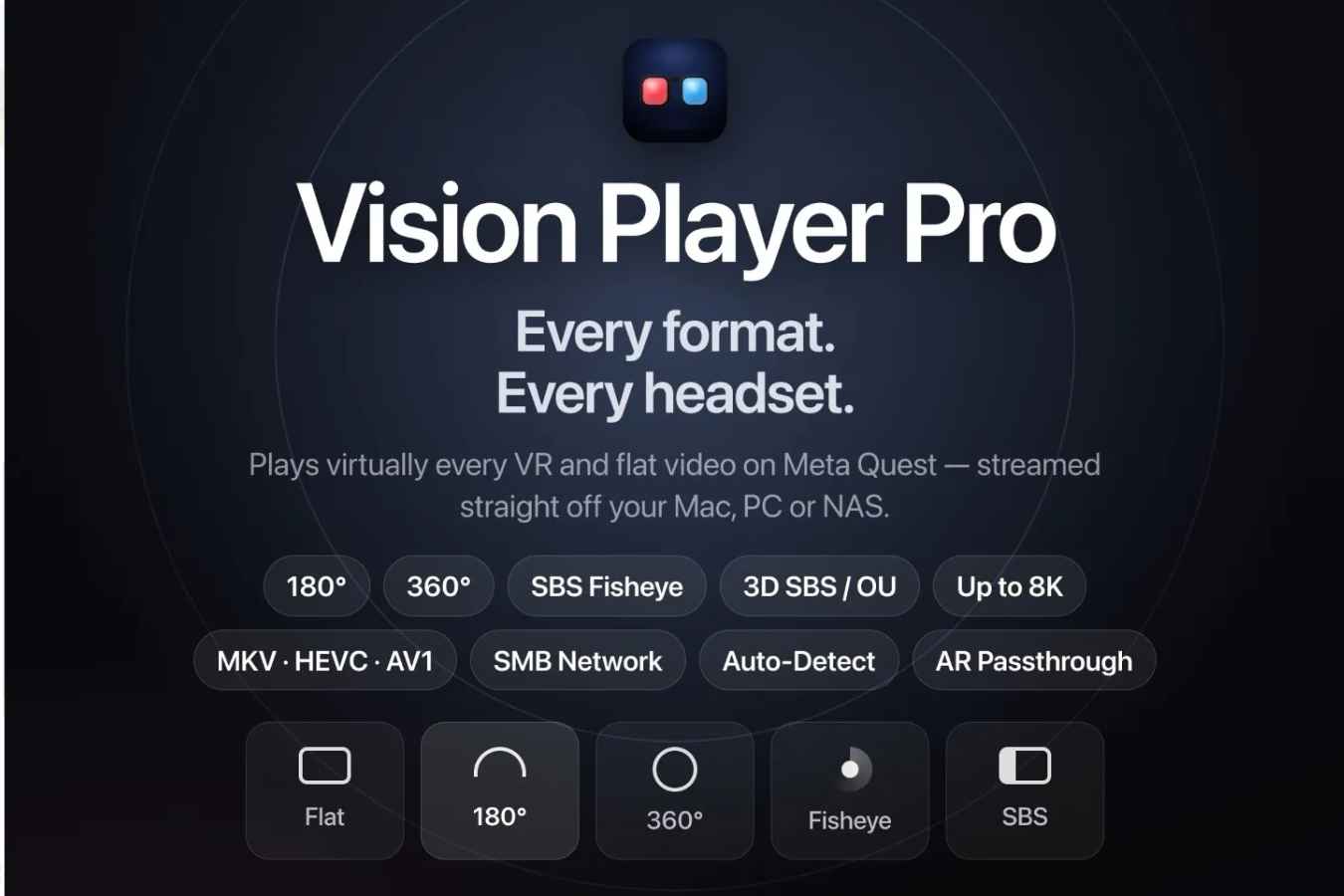 Meta Quest 游戏《视觉VR播放器》Vision Player Pro: VR Video Player