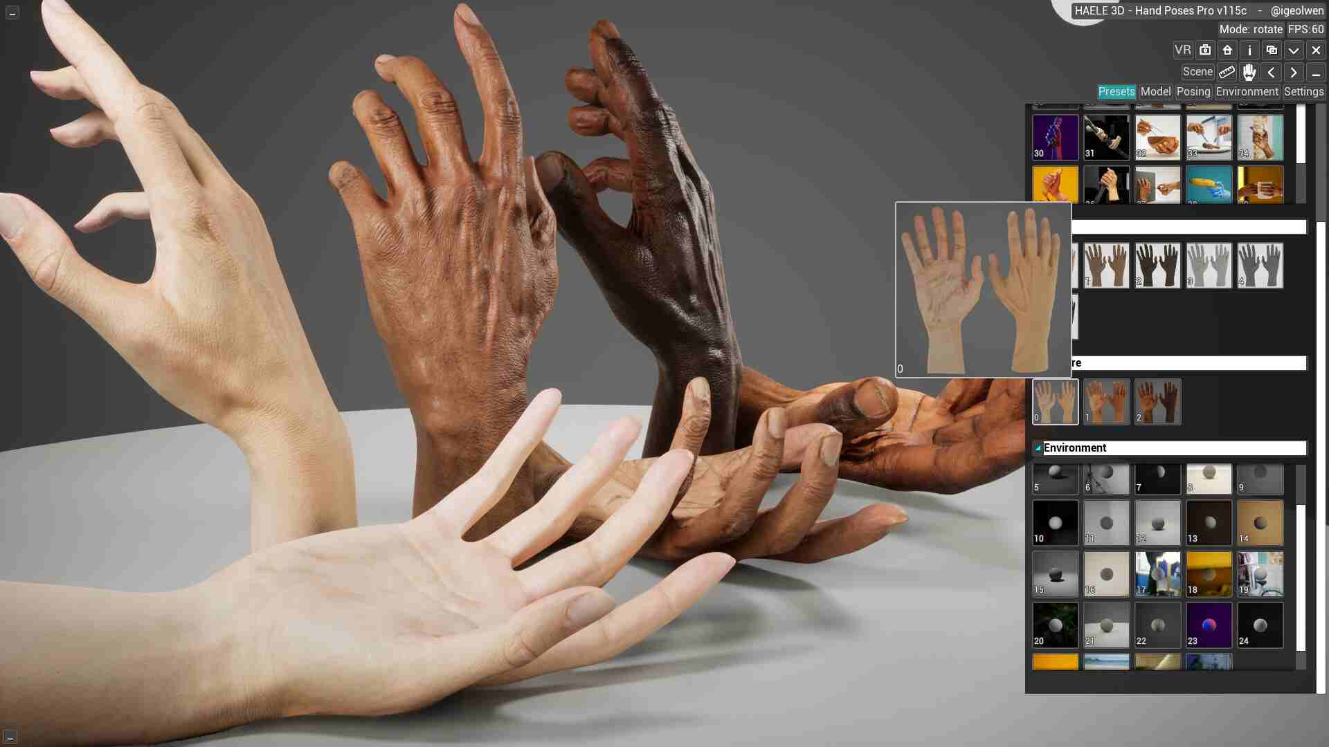 HAELE 3D - 手部动作 Pro - 绘画参考（HAELE 3D – Hand Poses Pro ）
