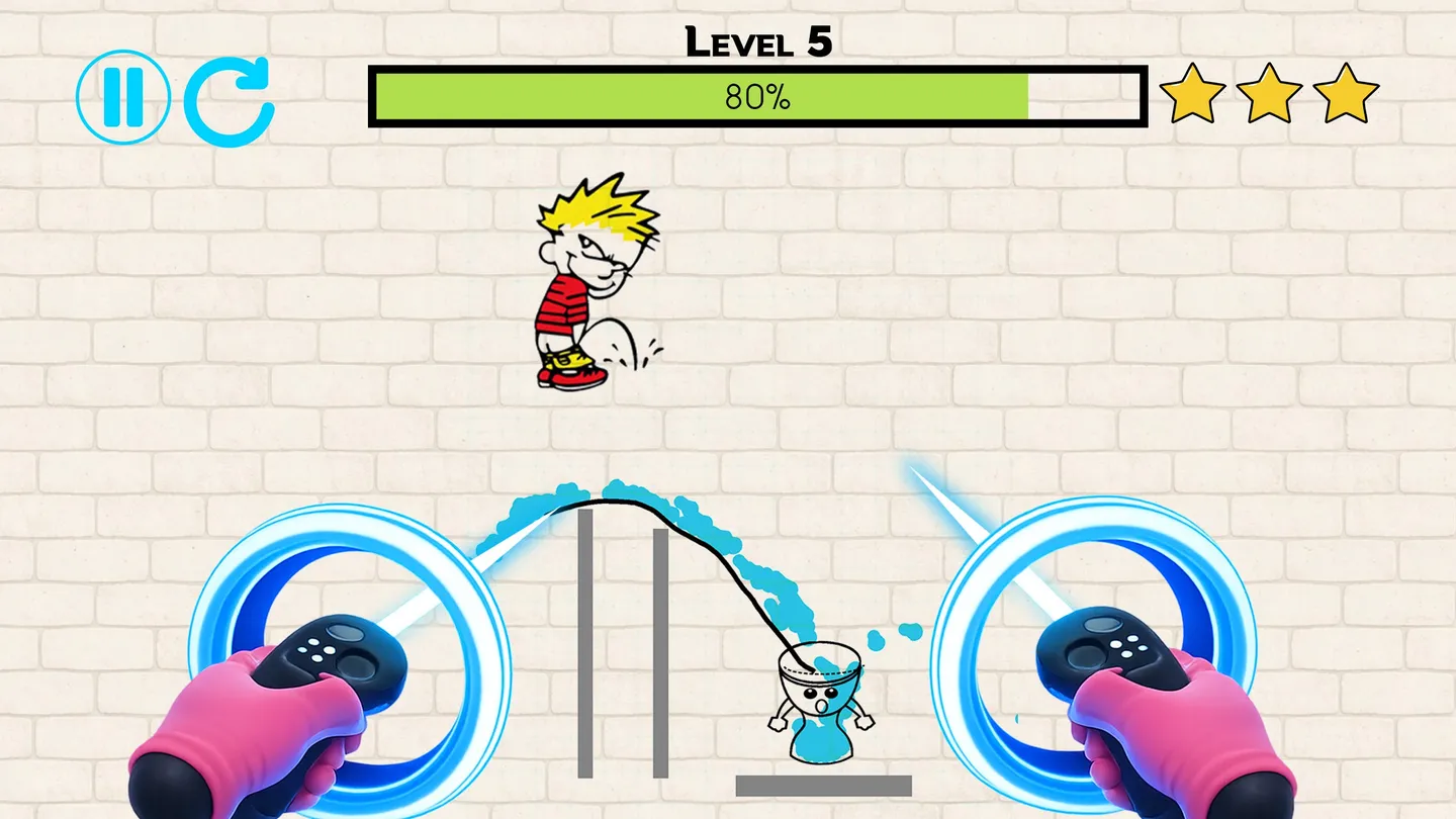 Meta Quest 游戏《快乐小便时间：VR脑力拼图》Happy Pee Time: VR Brain Puzzle