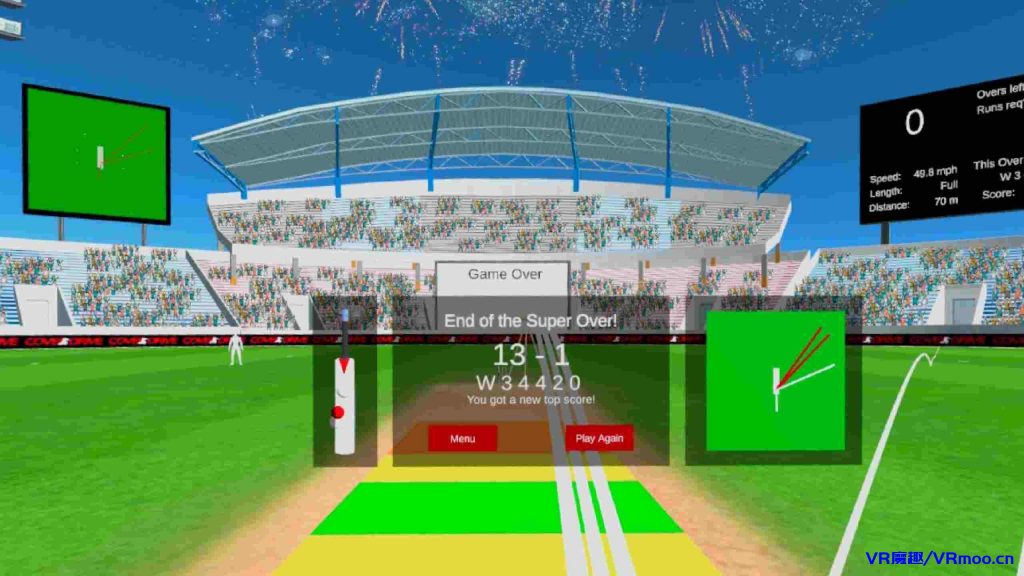 Oculus Quest 游戏《Cover Drive Cricket》板球模拟器