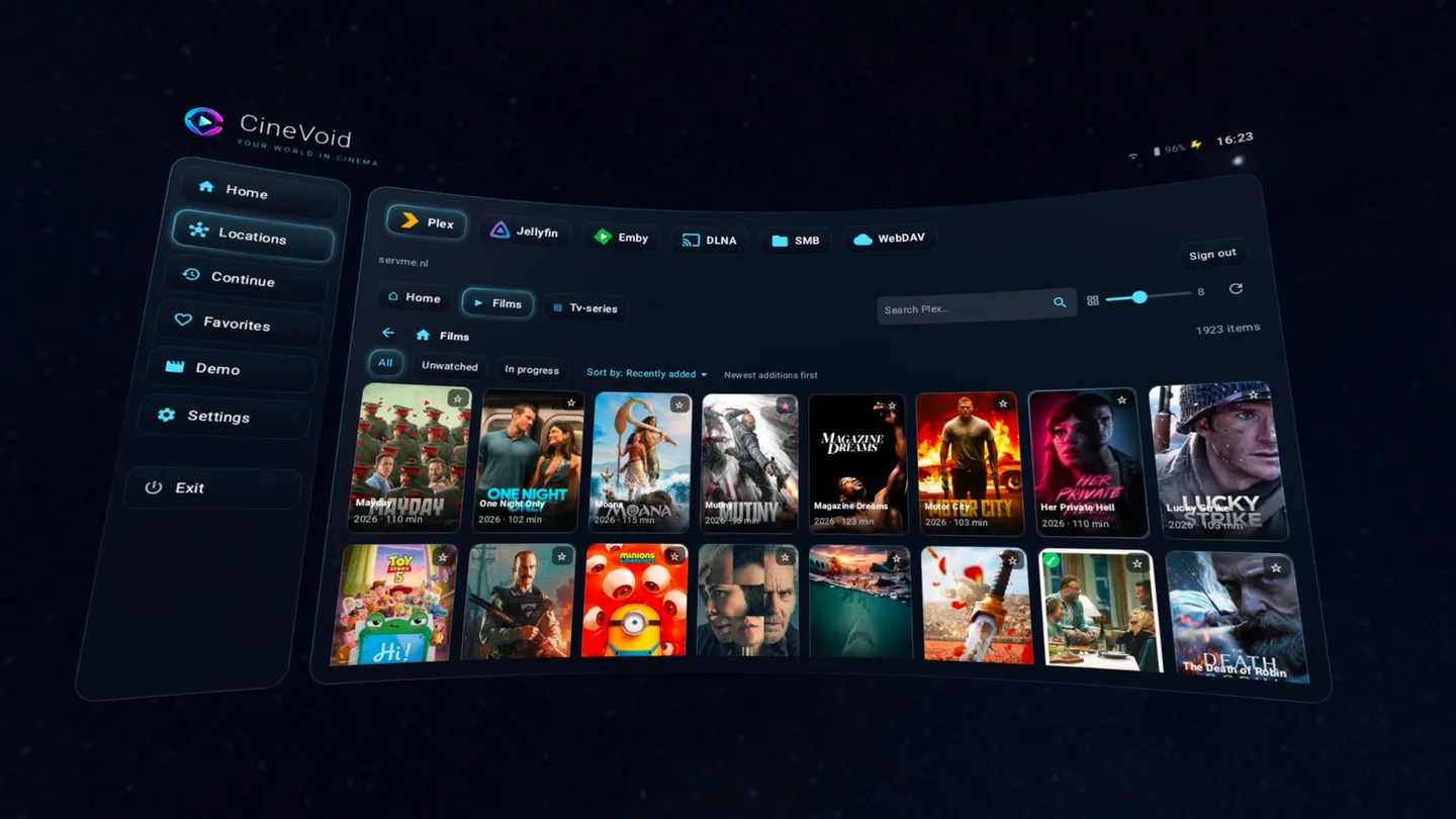 Meta Quest 游戏《CineVoid VR 媒体播放器》CineVoid VR Media Player