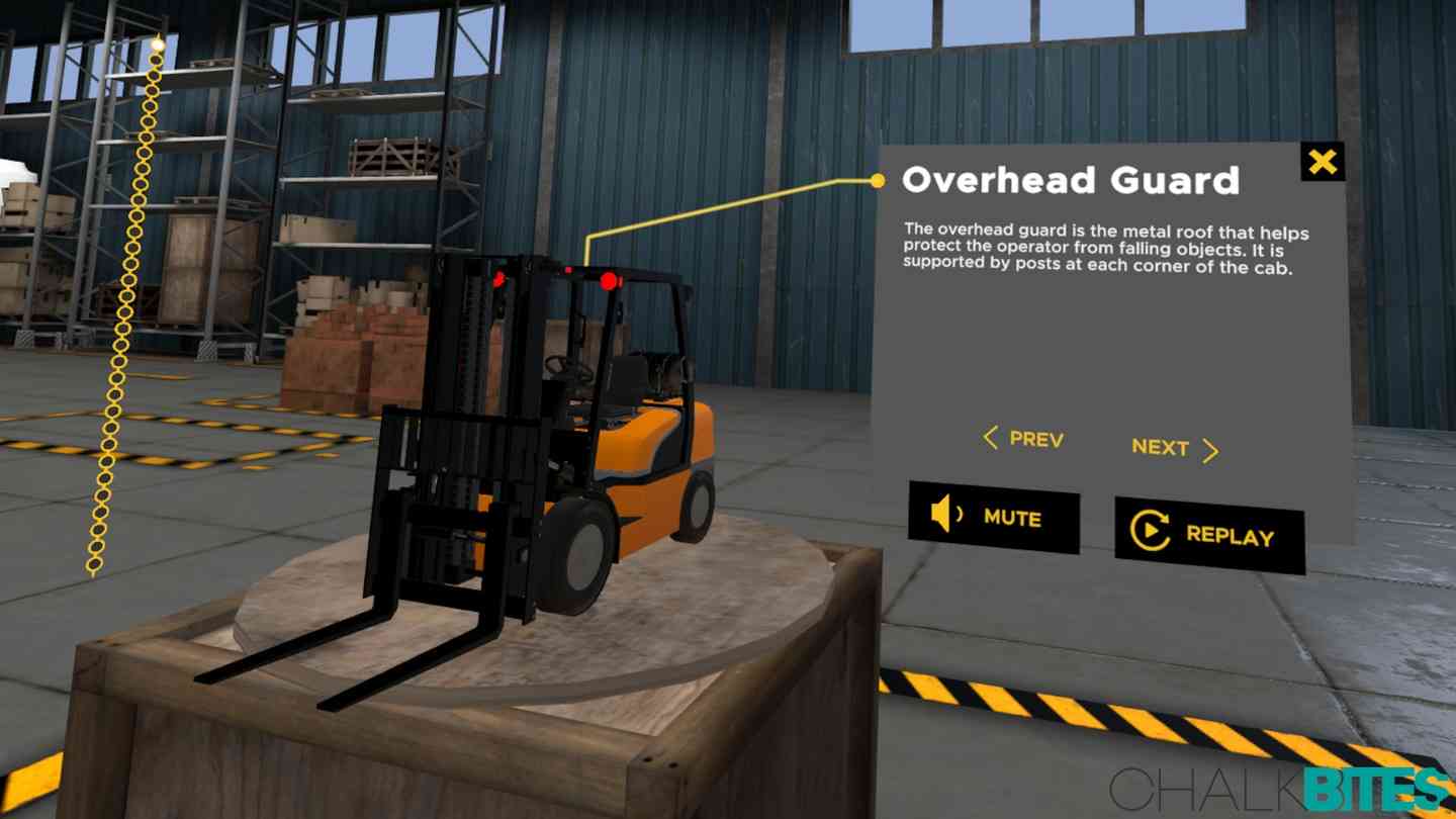 Oculus Quest 游戏《叉车驾驶模拟器》Chalkbites Forklift Simulator